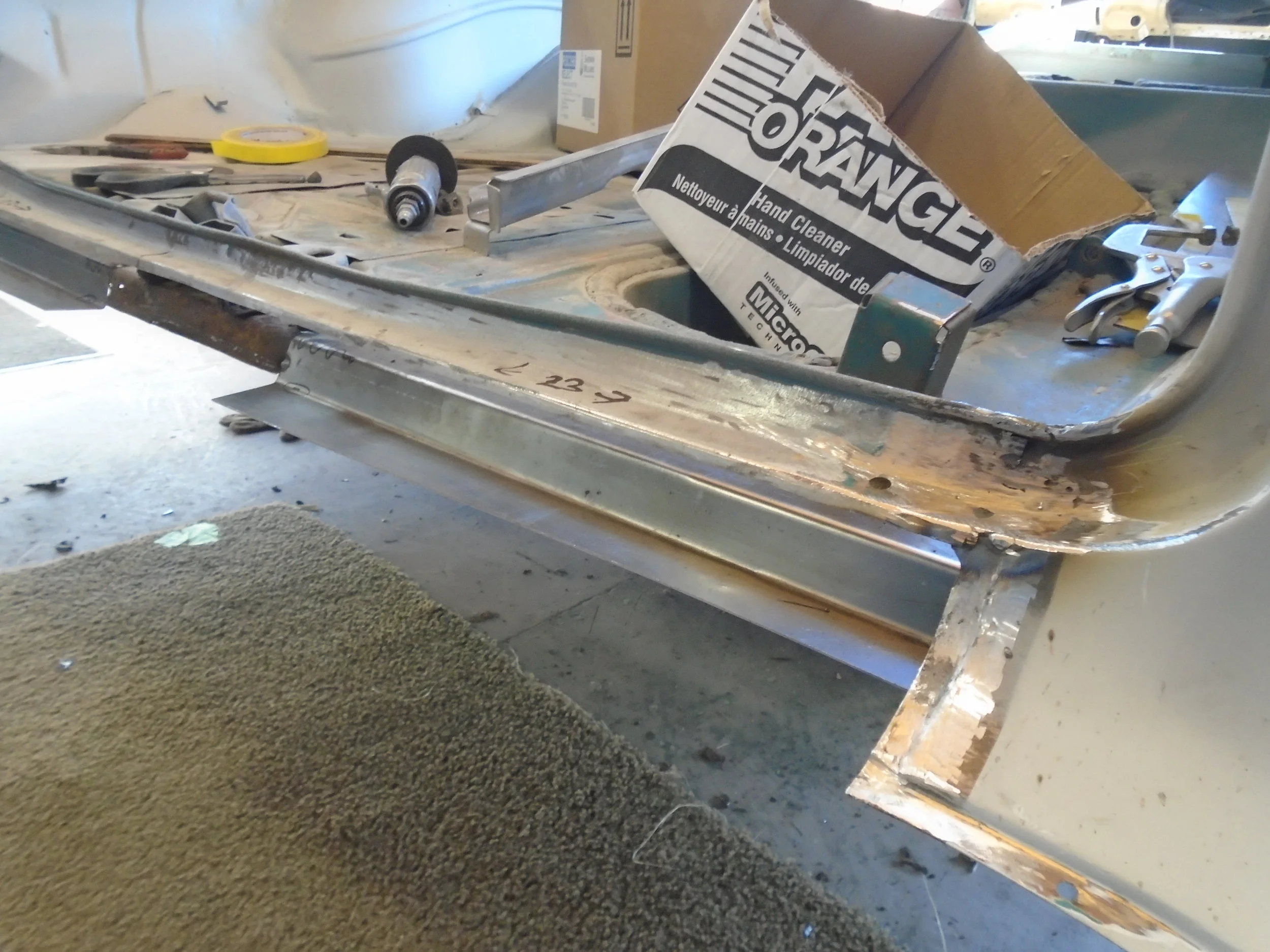  We started with the rear brace 