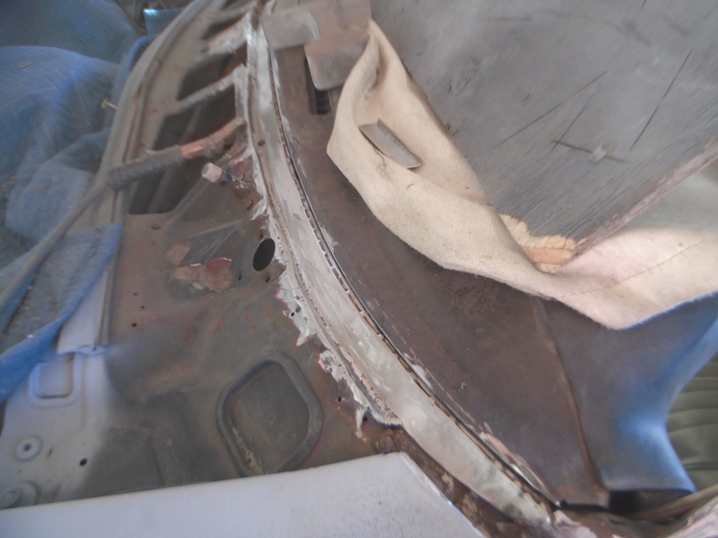  We cut out all the rust and welded in new metal like it should have been done the first time 