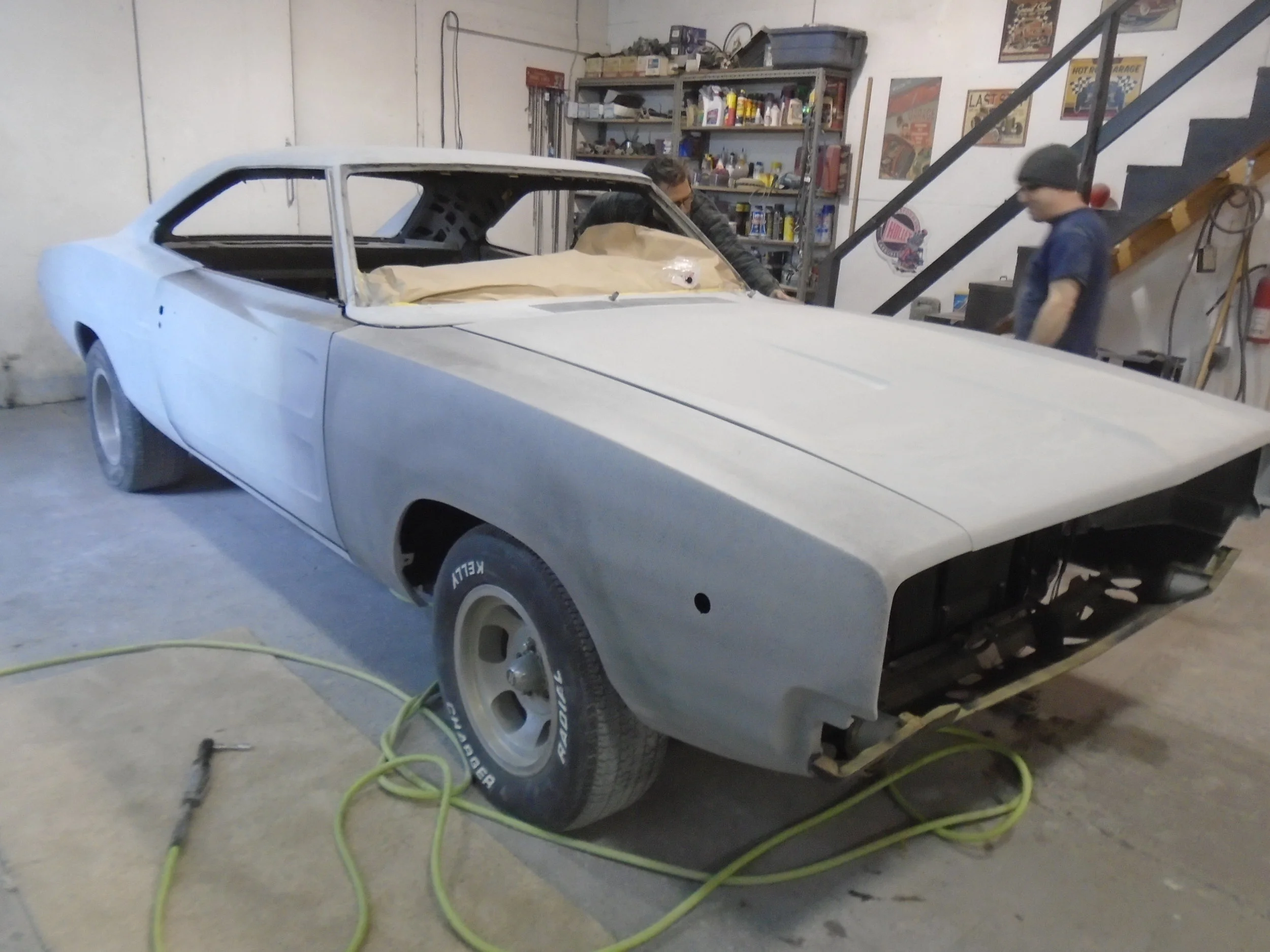  There...that's better - off to paint she goes for gloss black paint 