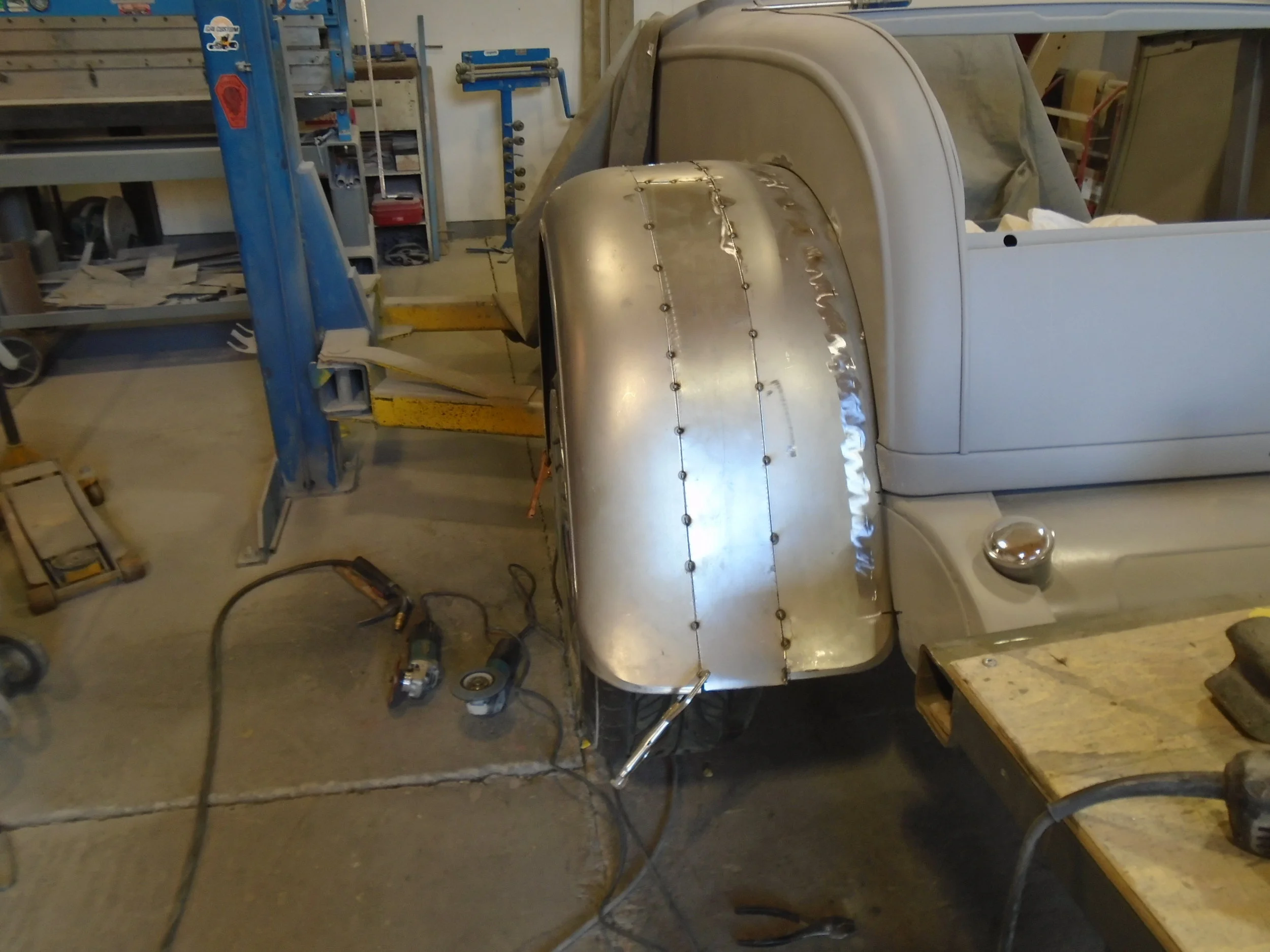  We widened the rear fenders 4 inches 