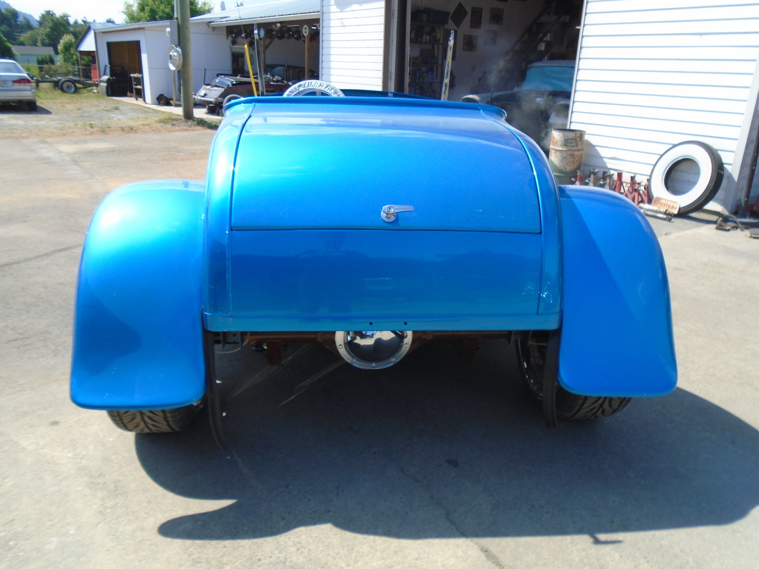  We widened the rear fenders 4 inches to accommodate the tires.&nbsp; 