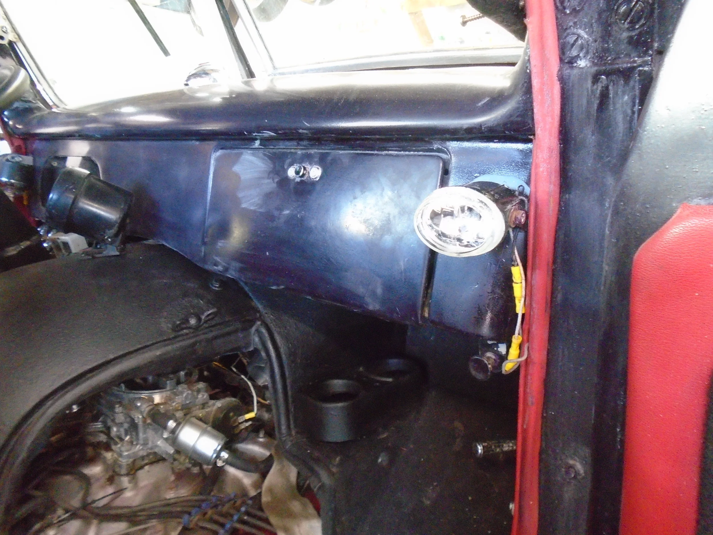  Some nice LED lights mounted to the dash...those were removed quickly 