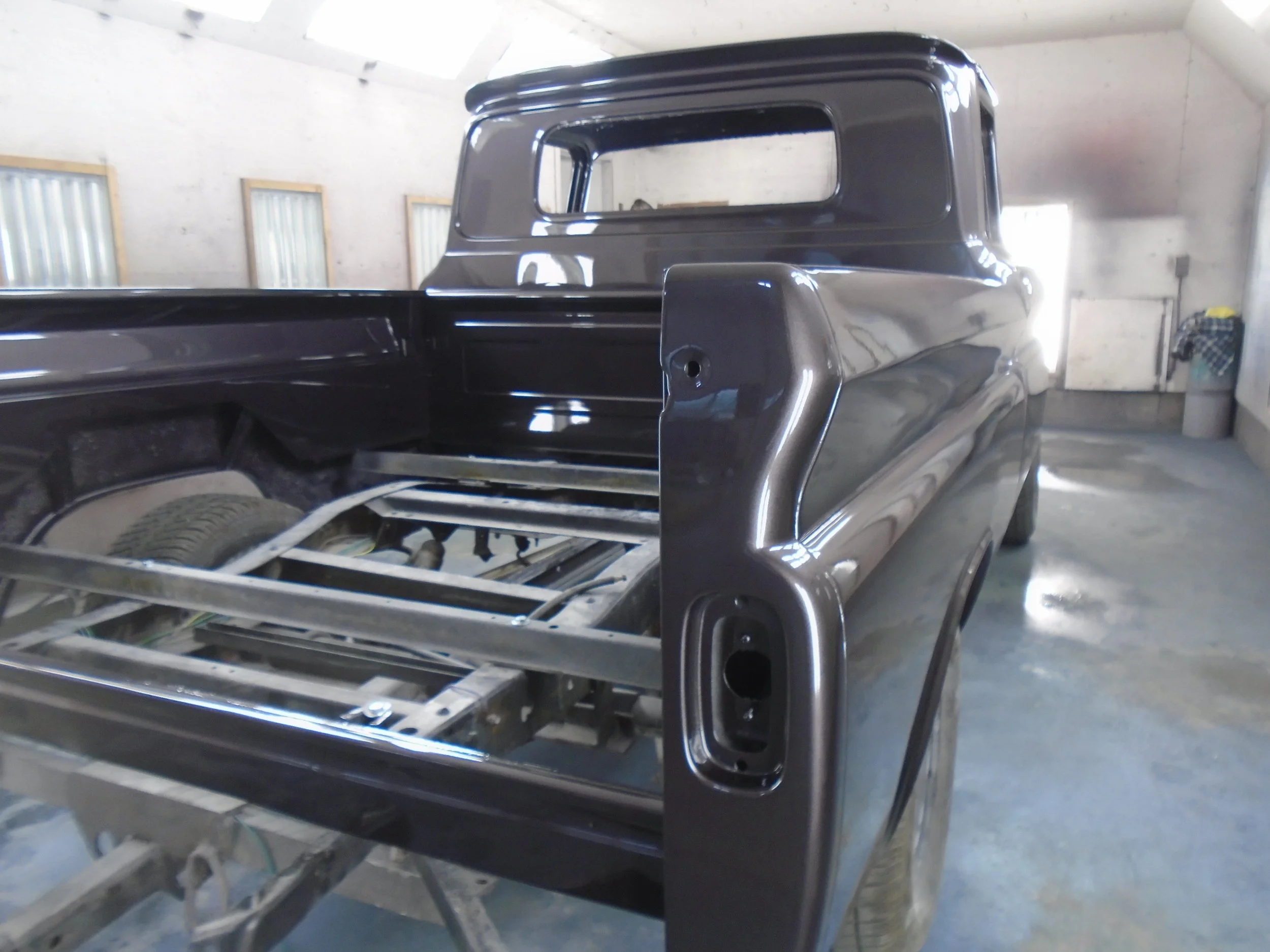  This old girl has gone home to be put back together by the owner.   