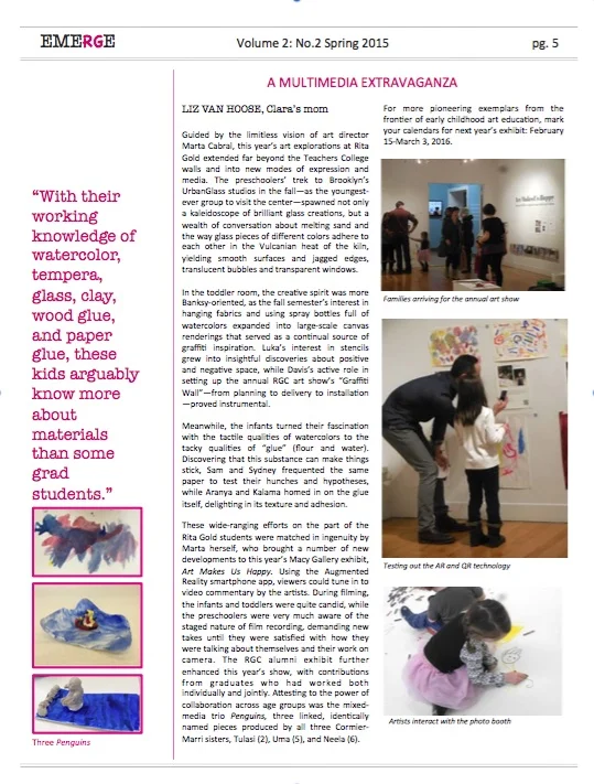 RGC Newsletter: Art Makes Us Happy art exhibition