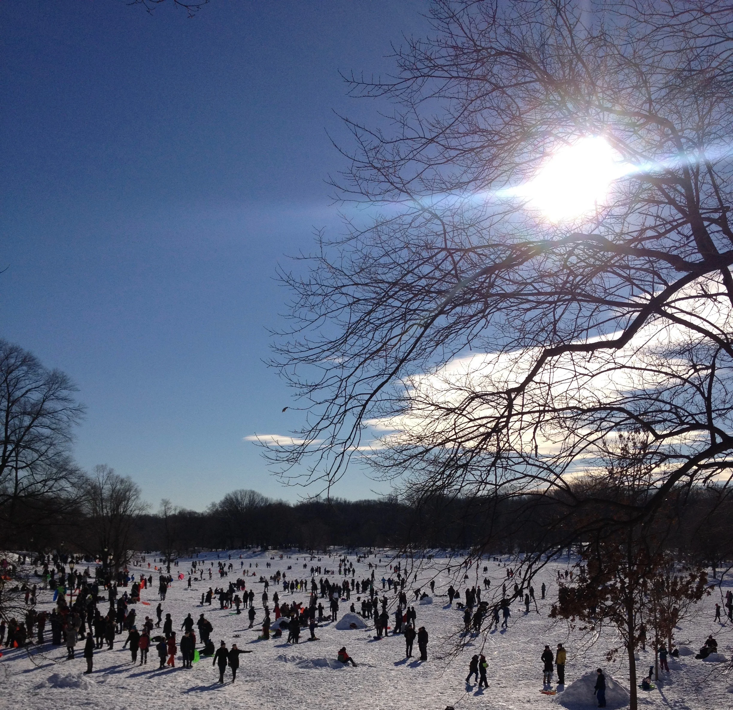 On a snowy day (or, just another material)