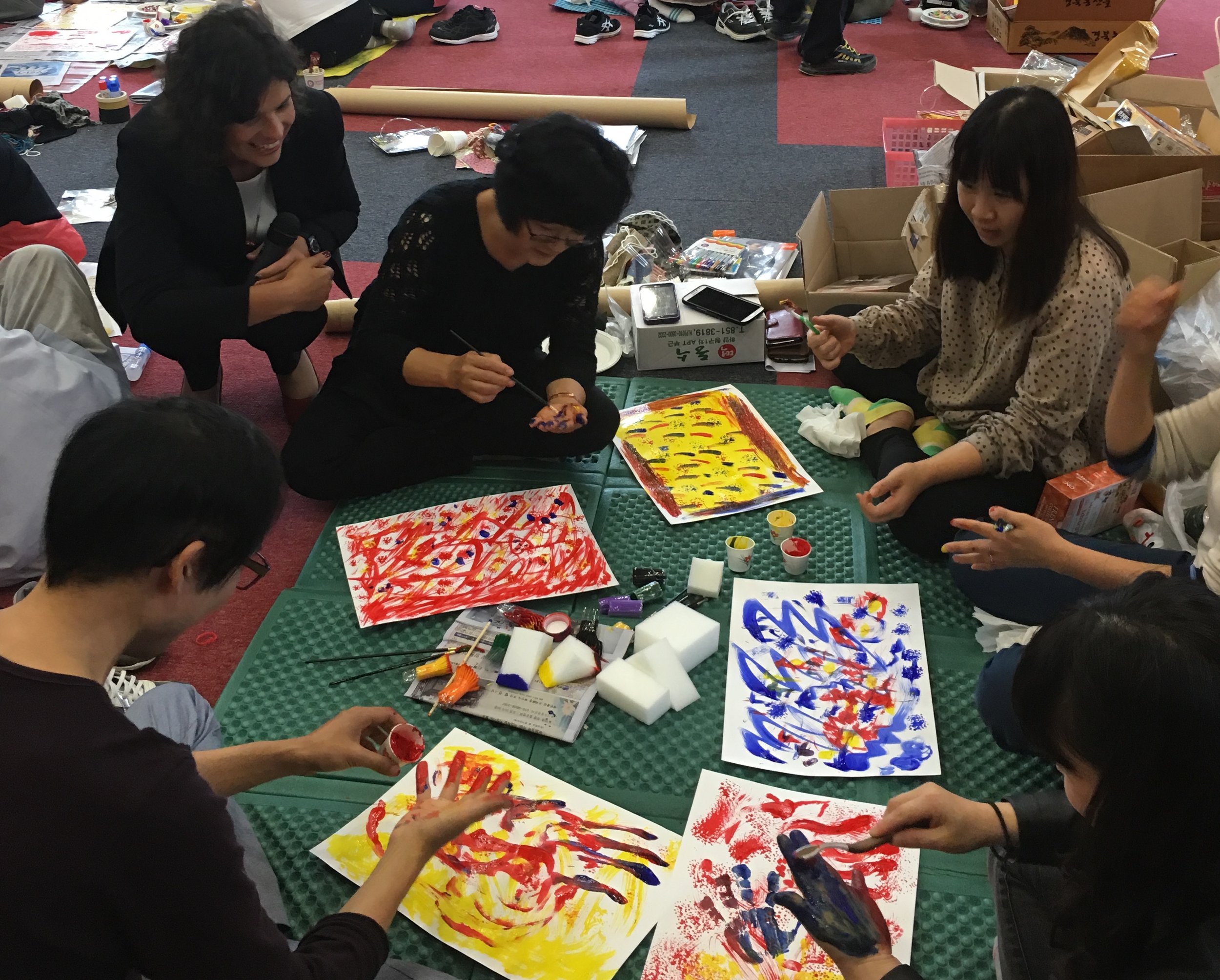 Korea ADULT students making art.JPG