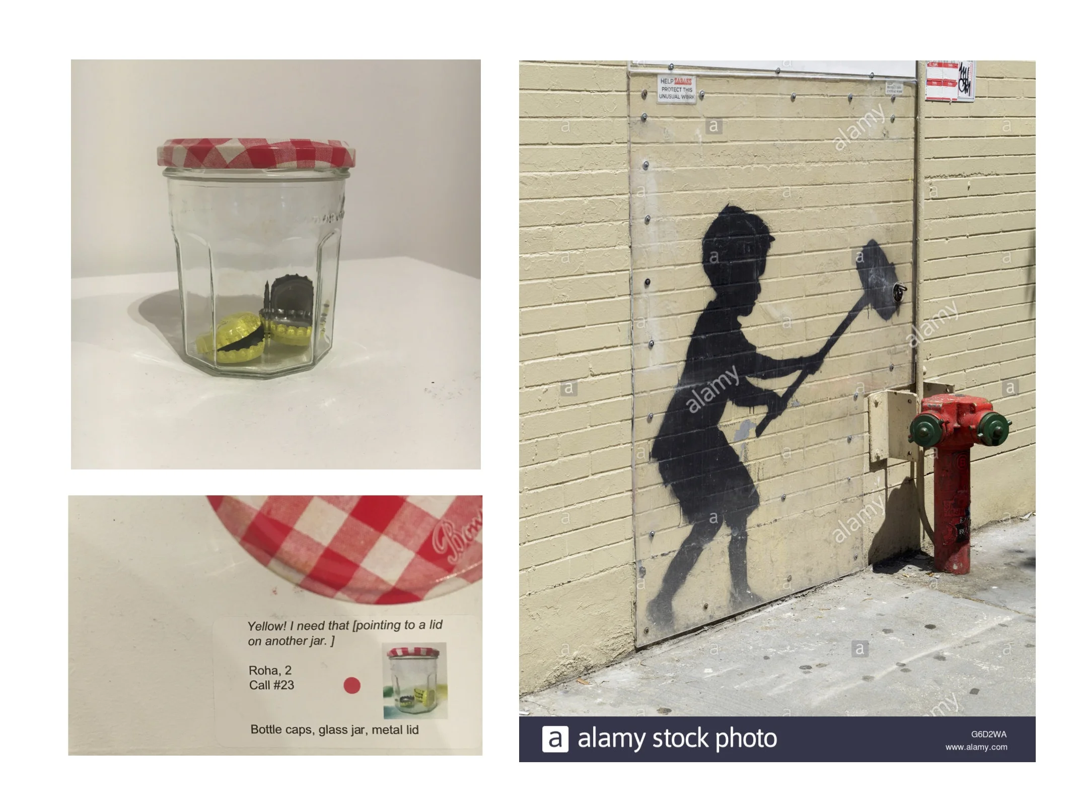 Exhibiting stuff in a gallery may make us look at it differently. Just like when we put a plexiglass barrier on a image sprayed onto a wall - what was once a vandalized building, is now an art site warranting protection.