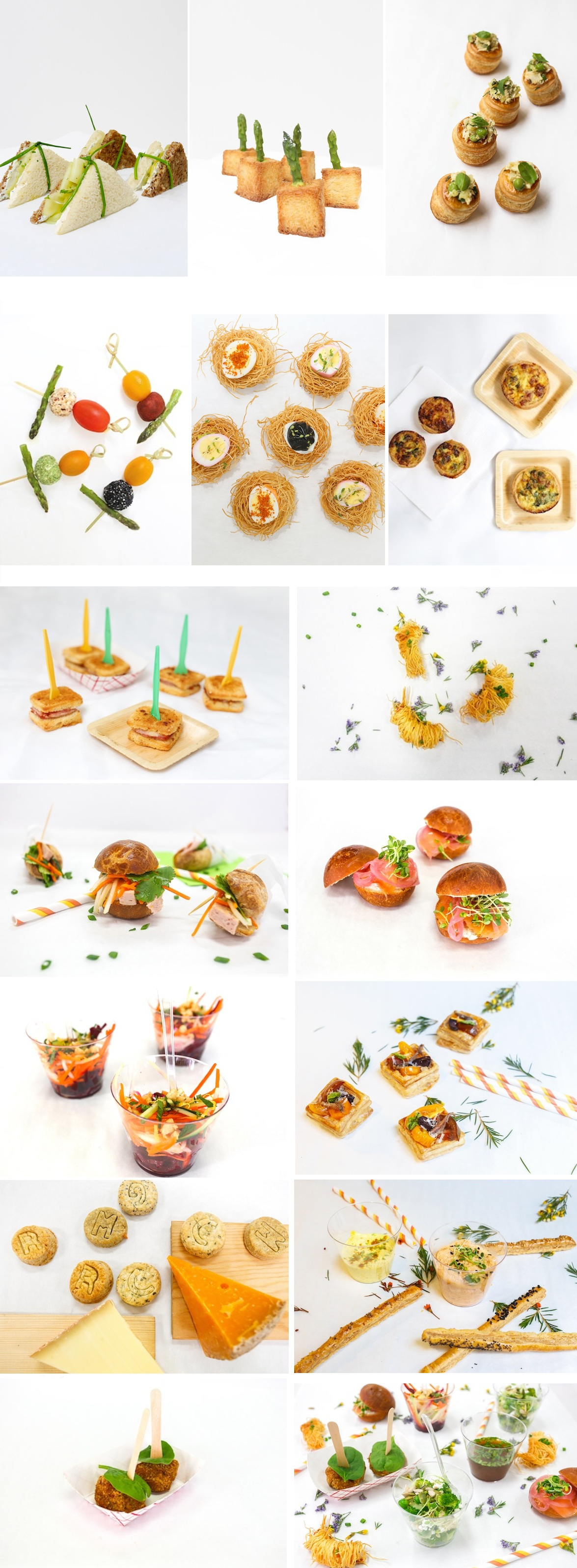    Selection of our canapés and hors-d'oeuvres