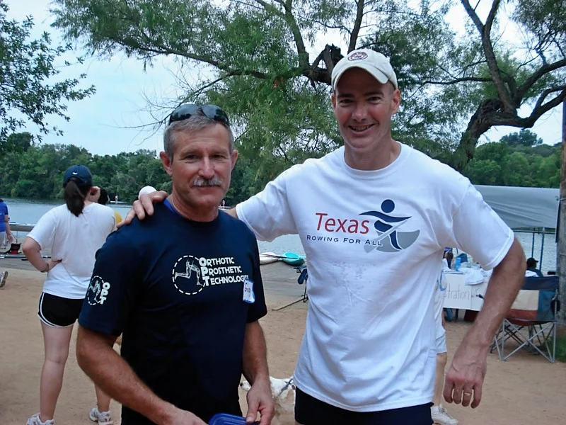 Matt Knifton (with TRFA logo T-shirt) & Greg LaKomski