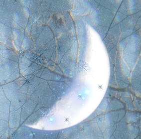 Craters within the moon...