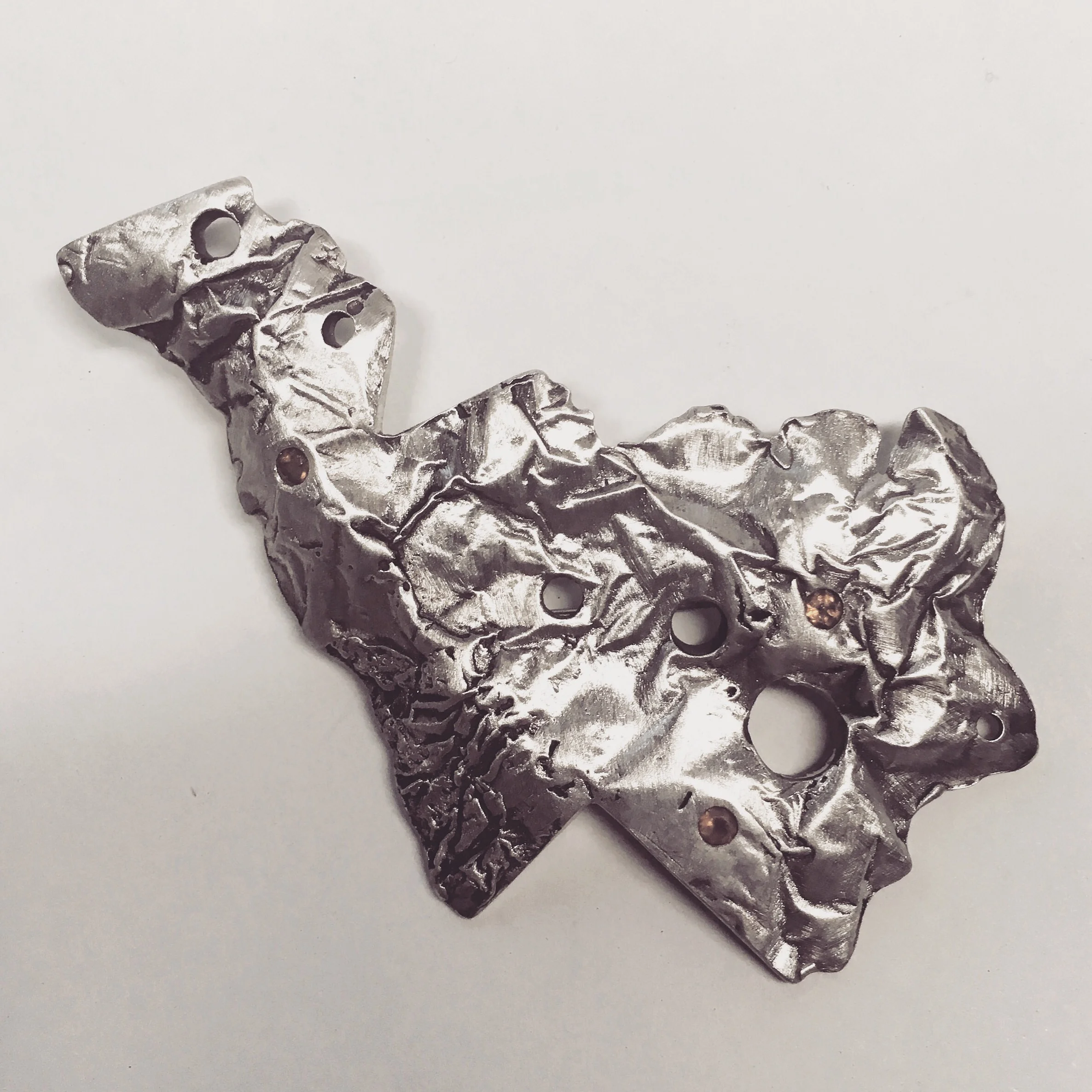 Sterling, citrines, steel / 2016