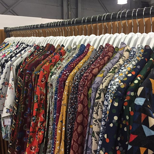 Showing FW2018 collection @libertyfairs , booth# 709!! #fw18 #fw18collection #libertyfairs #libertyfairsnyc #libertyfairs2018 #modernliberation #printshirts #prints