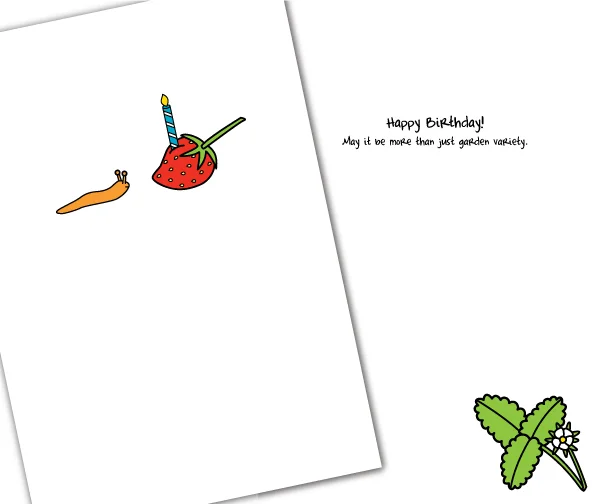 Slug Strawberry Birthday