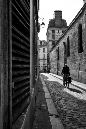 Waiting for the decisive moment.