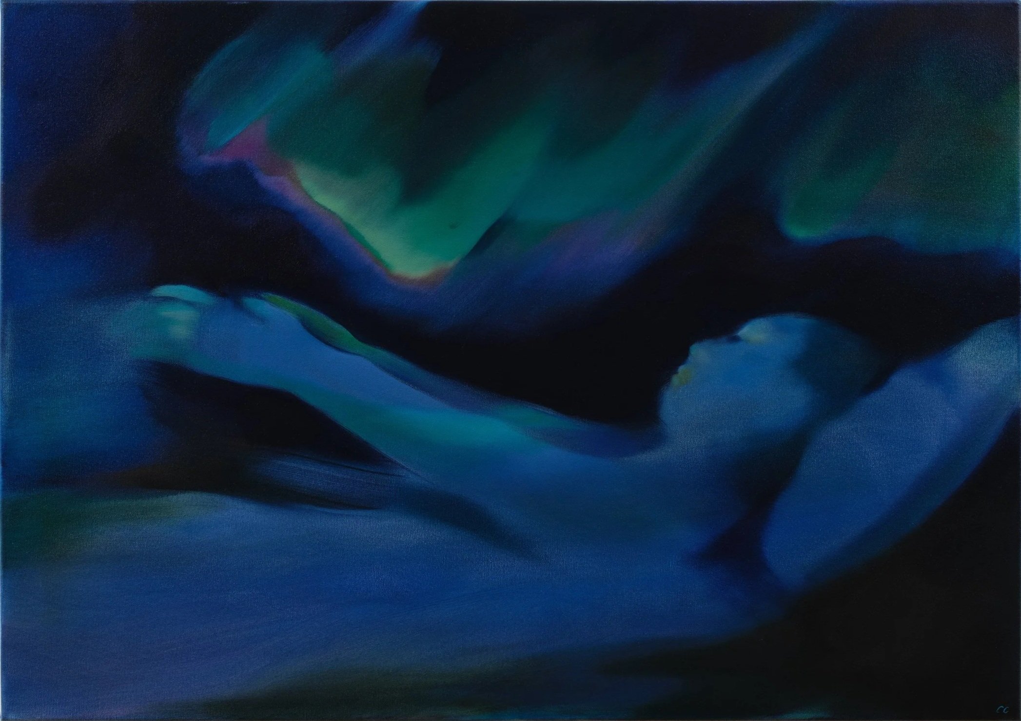 Devotion, 24x34", oil and acrylic on canvas