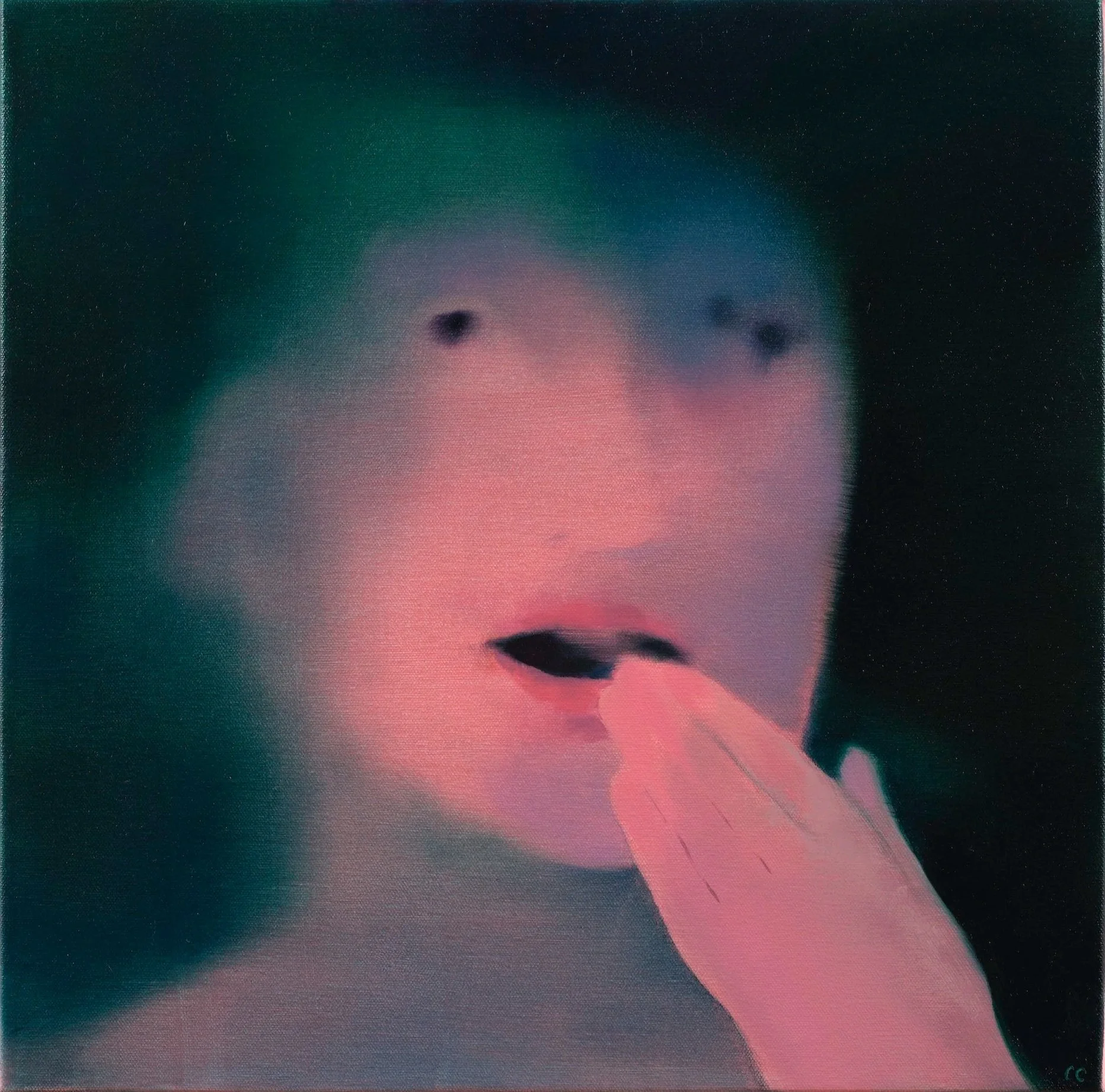 Recurring Dream, 16x16", oil and acrylic on canvas