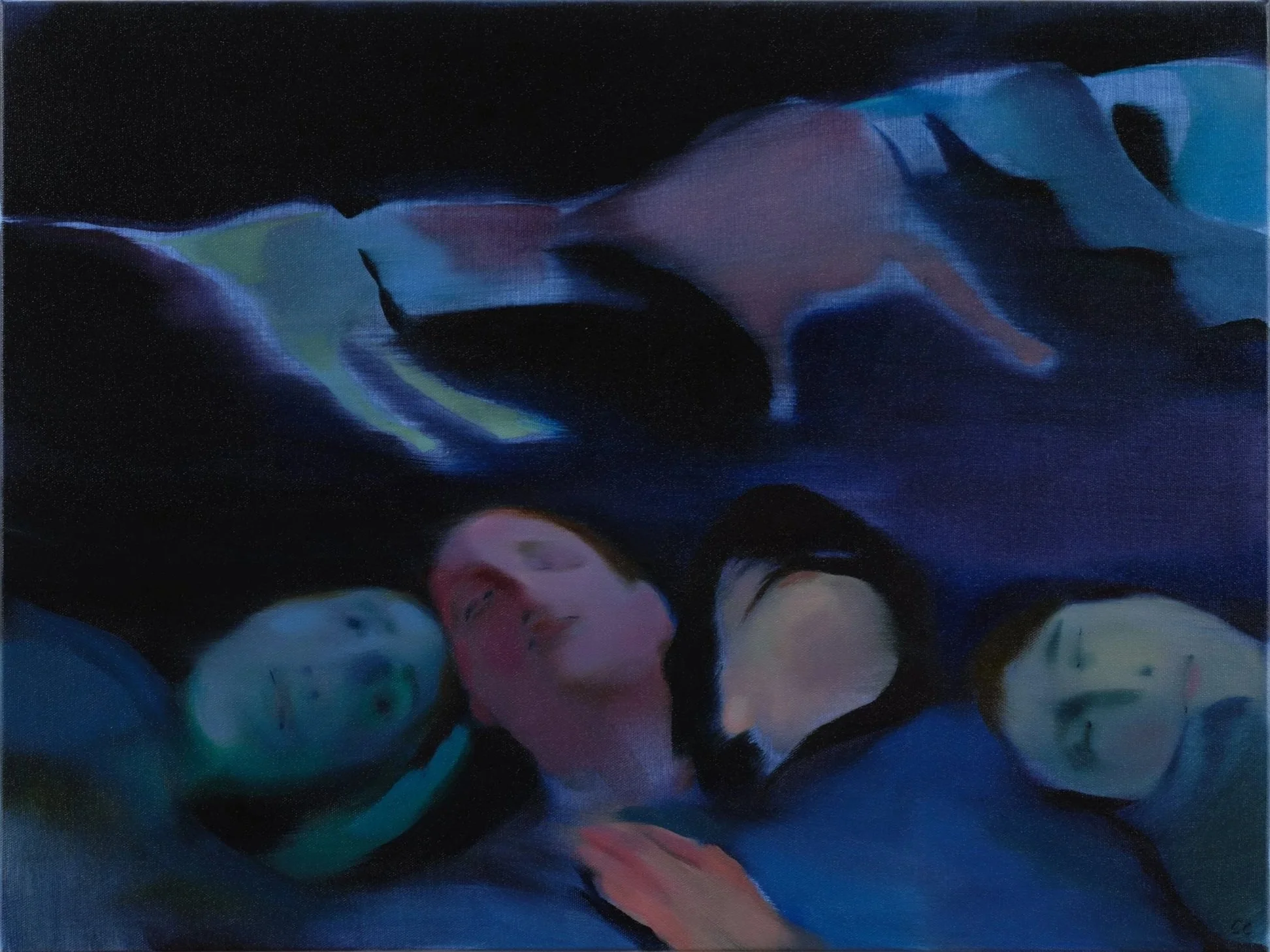 The Fabric of Your Mind, 18x24", oil and acrylic on canvas