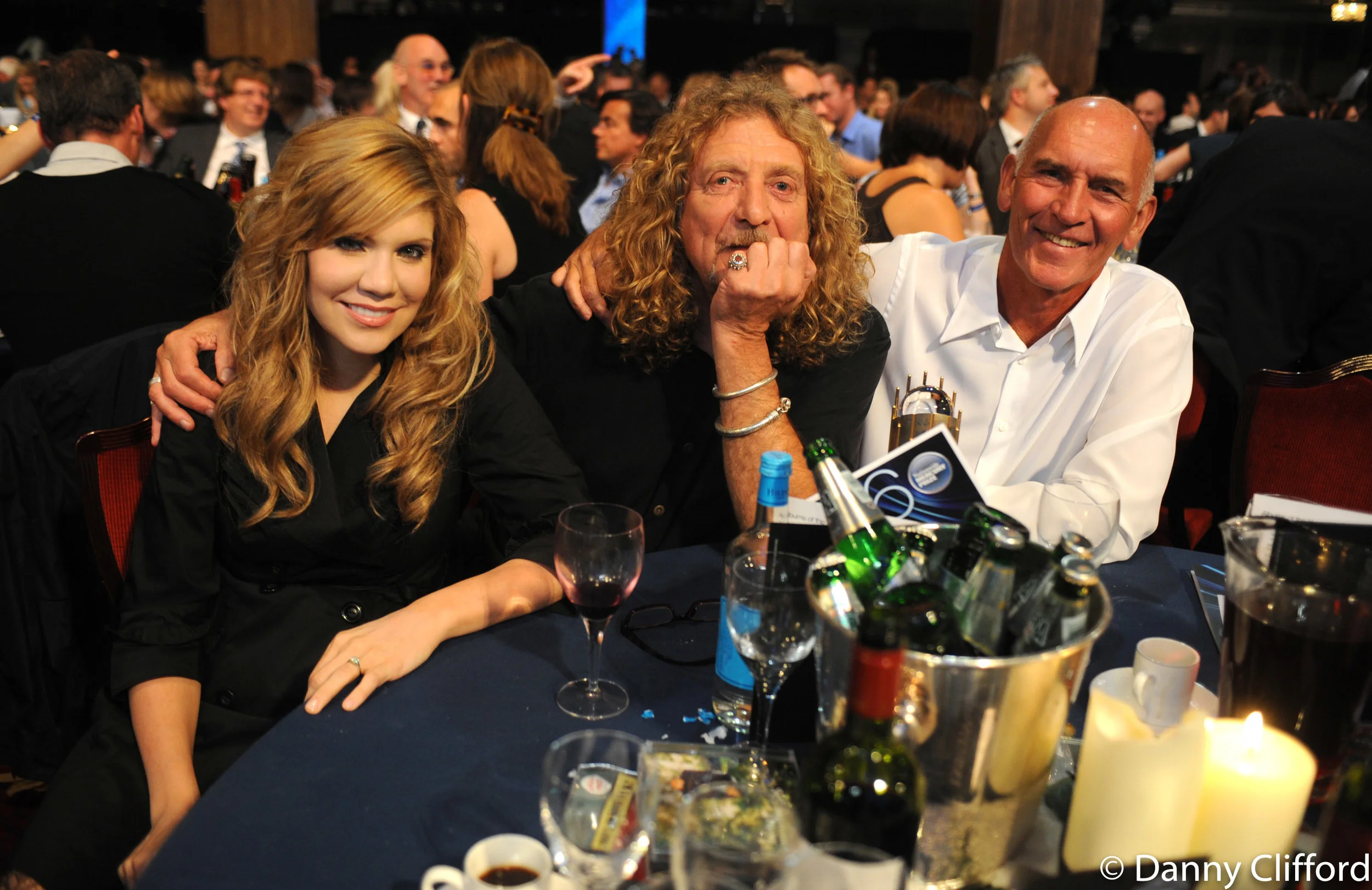 Alison Krauss, Robert Plant & Bill Curbishley.