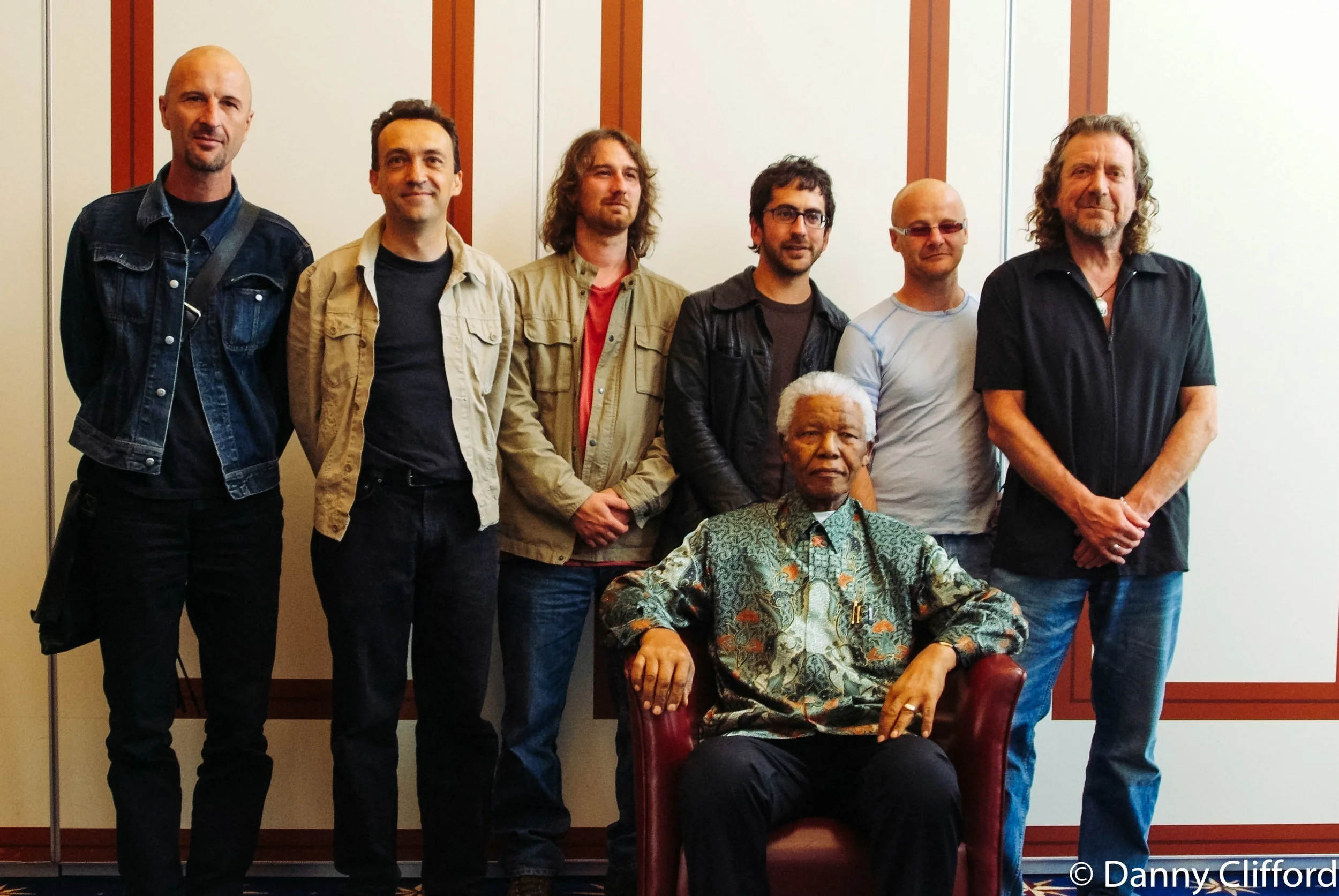Robert ad his band Strange Sensation with Nelson Mandela. This was taken in the Arctic.