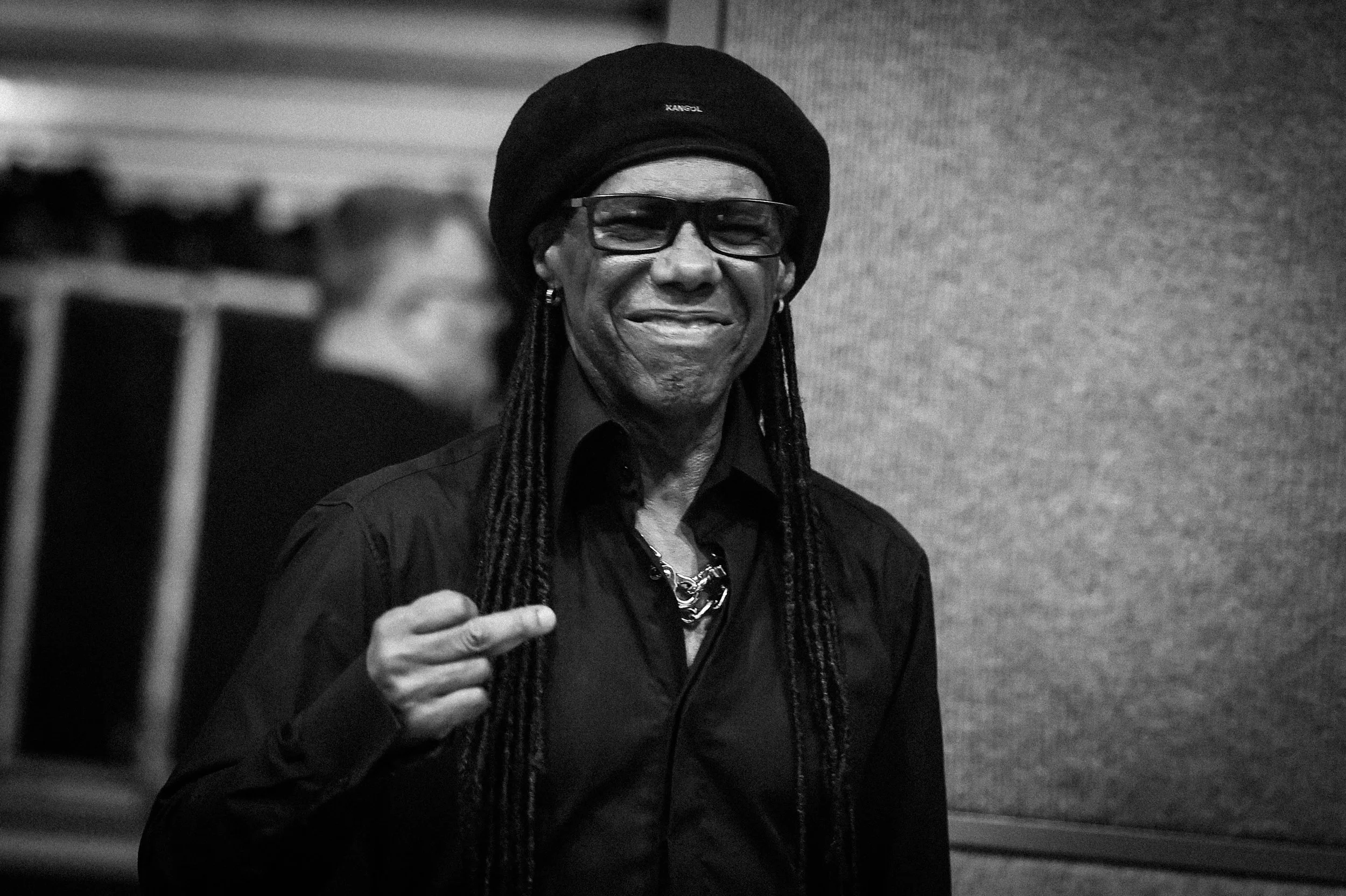 Nile Rodgers Apparently counting in the musicians!