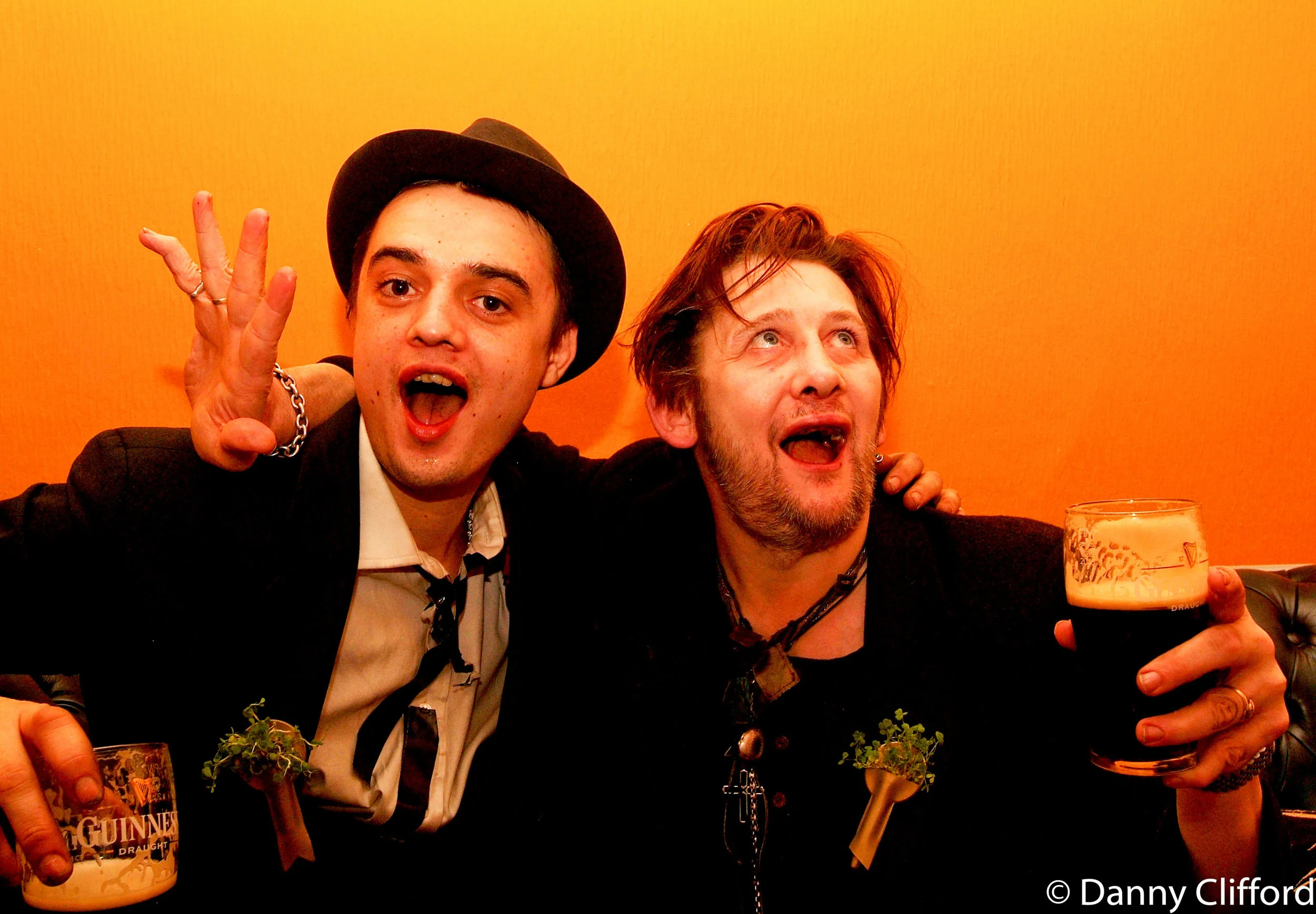 St Patrick’s Day Celebrations 2005. Peter Doherty & Shane MacGowan