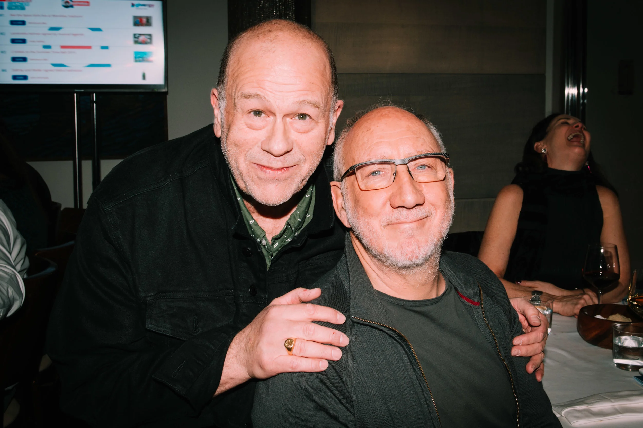 Me & Pete. I did ask him where his hair had gone. He told me to have a look in the mirror.. bit rude! Photo credit: The wonderful Angie Jenkison. But with my camera and she was drunk, weren’t you Angie? x