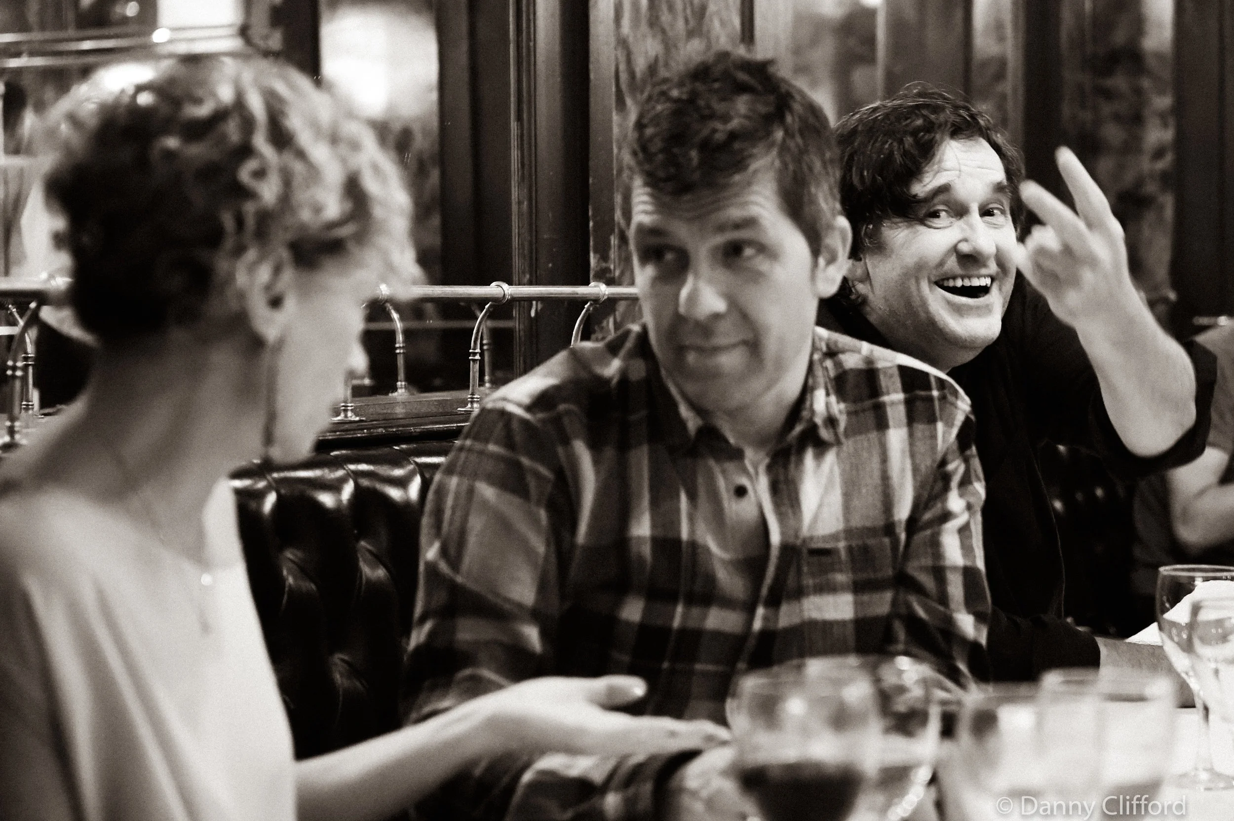 A very serious shot of Stefan having a chat and Malcolm giving me some’Rock n Roll’ advice.