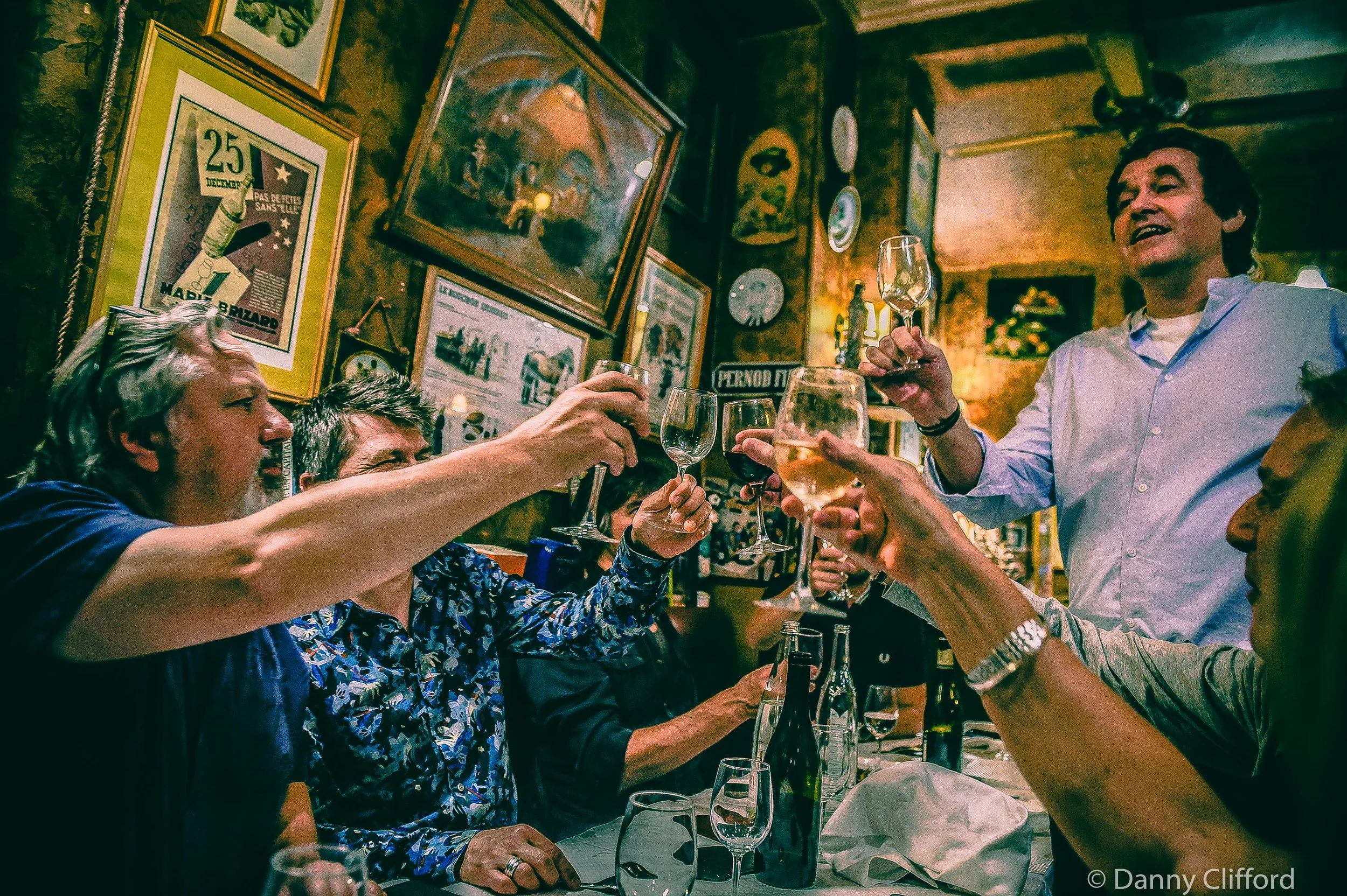 Cheers at Chez Marcel
