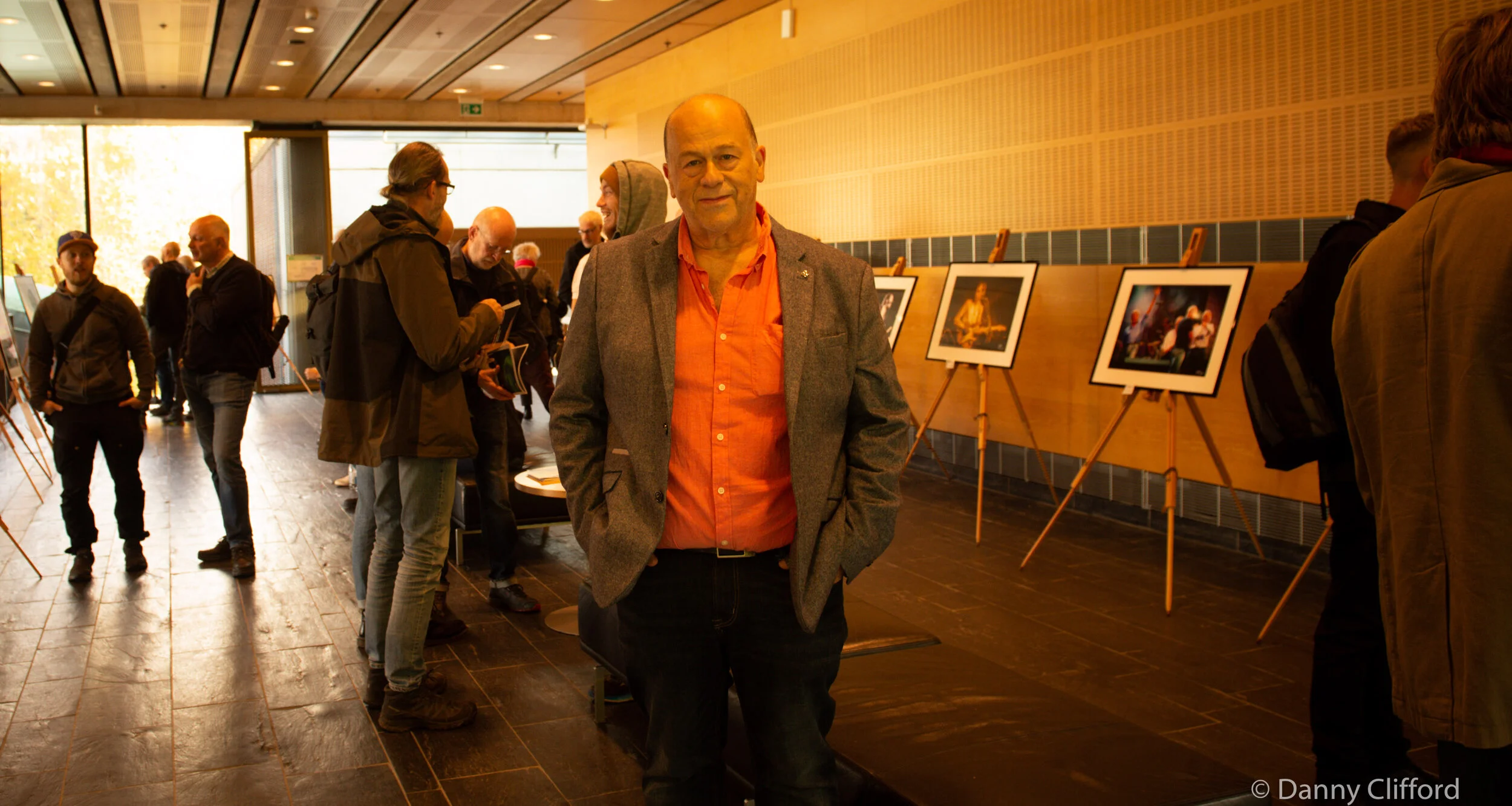 Lyn actually took a photo of me in the exhibition area at Gothenburg.