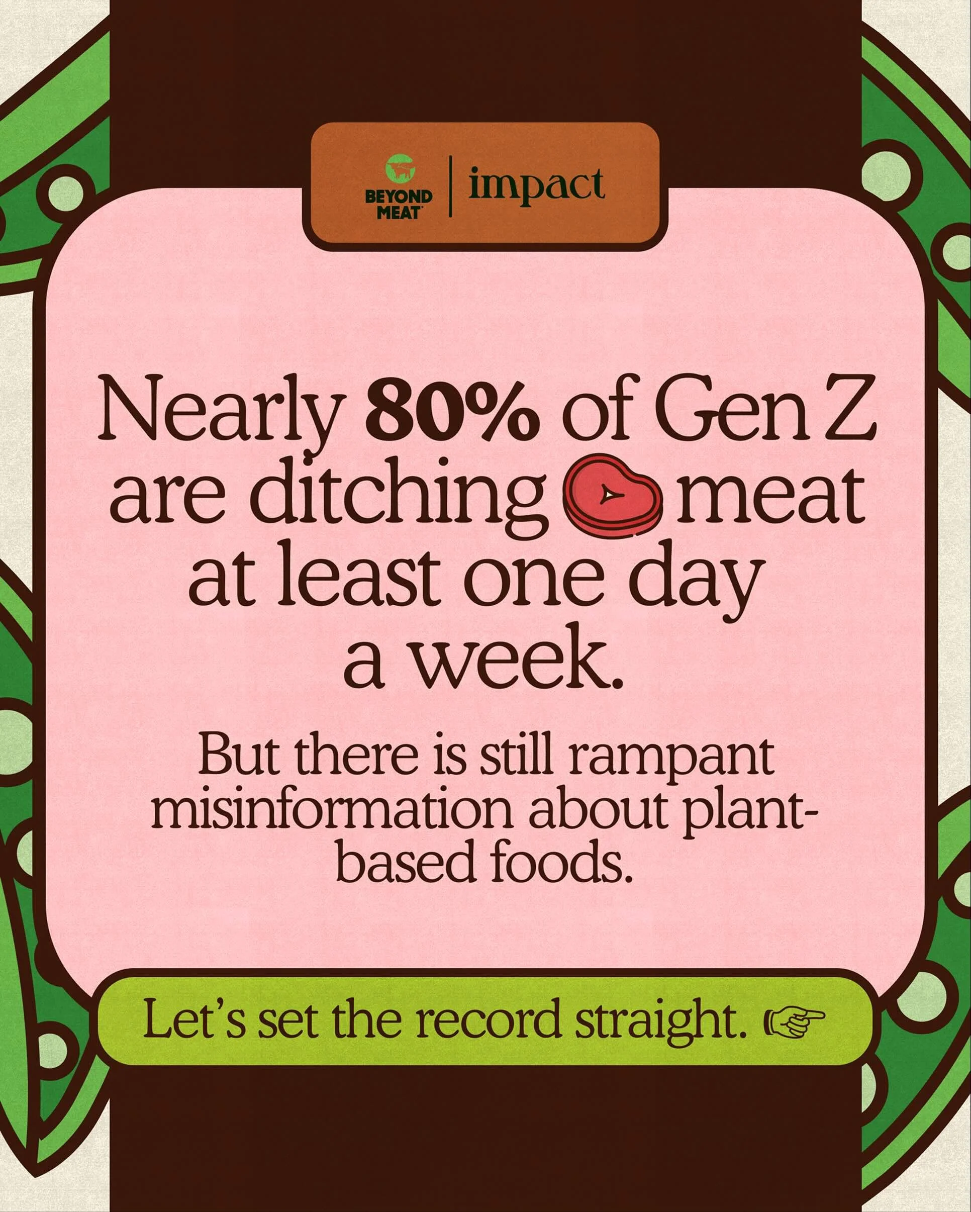 James' work for Beyond Meat and Impact's partnernship