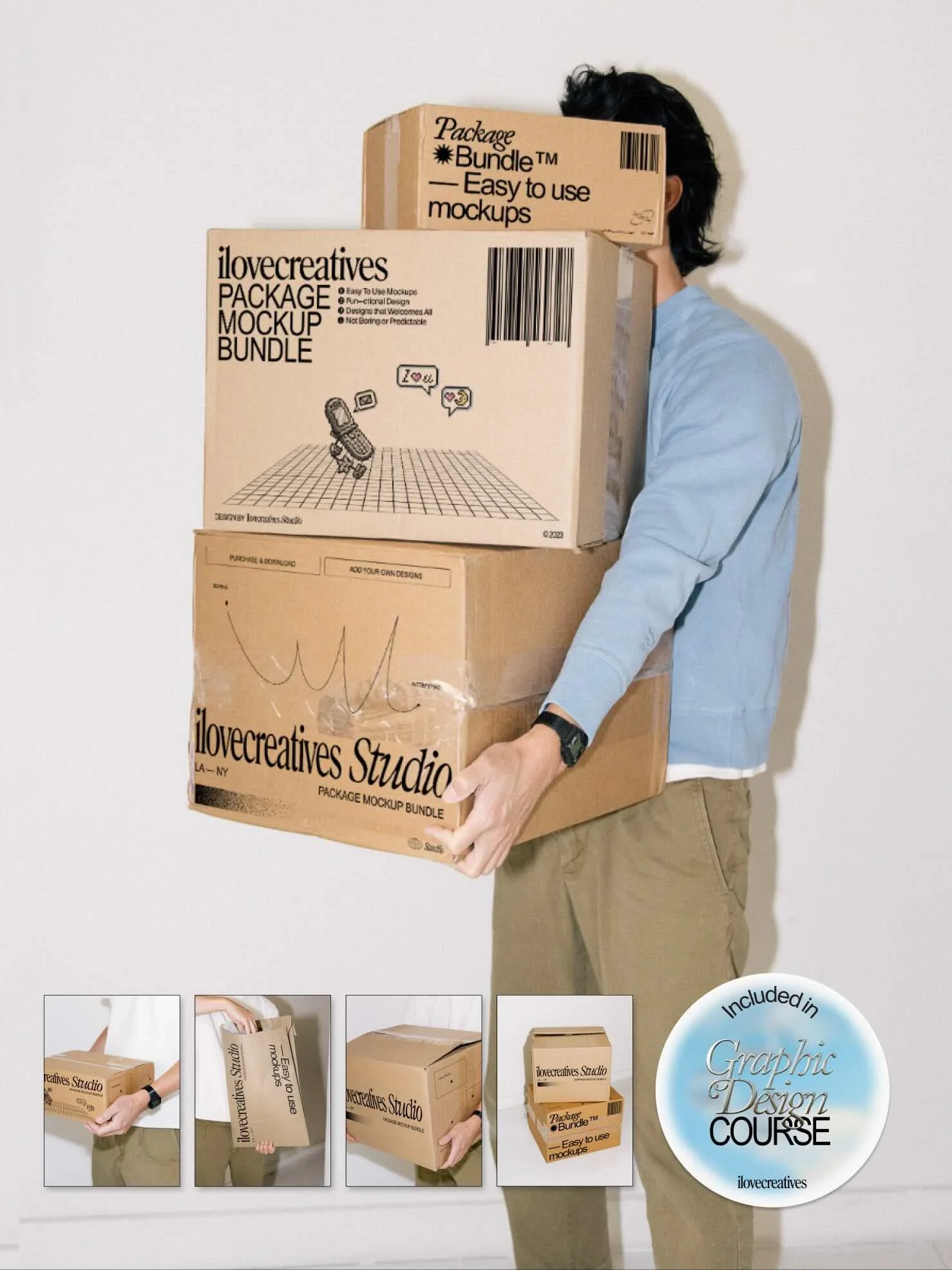 Package Mockup Bundle by Studio