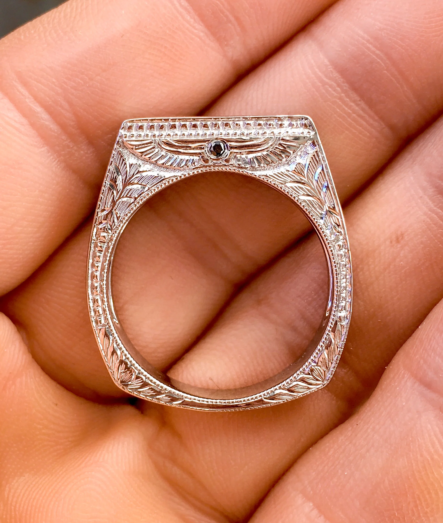 Berlinger Jewelry Art Deco Engraved Ring - Michelle Berlinger.jpg