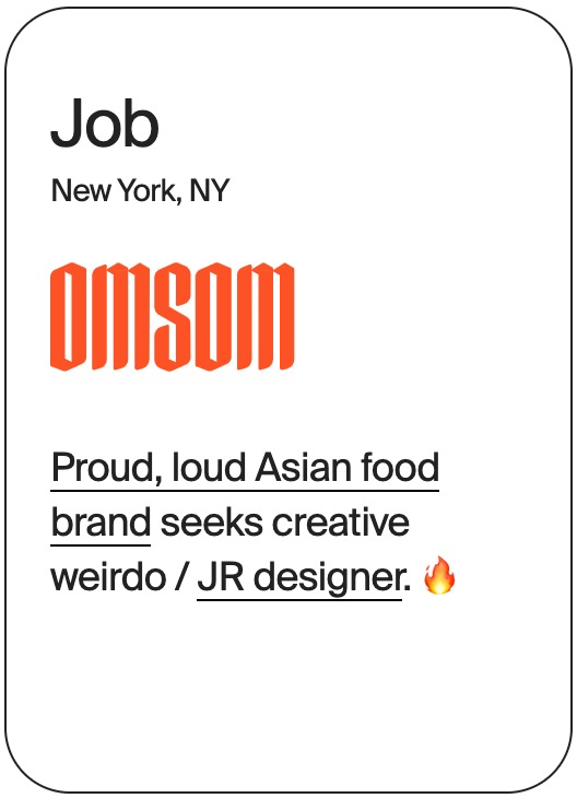 JOB New York Omsom Jr Designer 12369