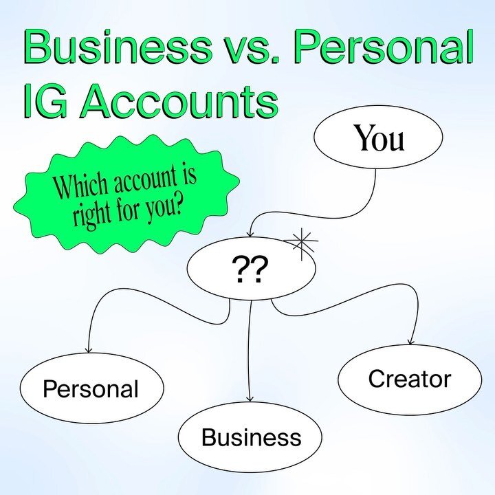 Business vs. Personal vs. Creator Accounts