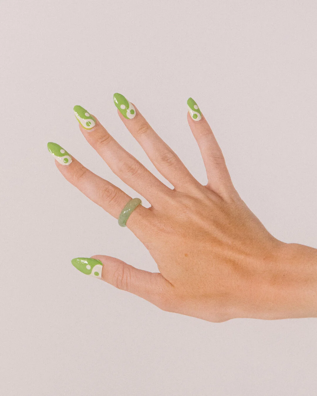 Green Yin Yang Nail Wrap