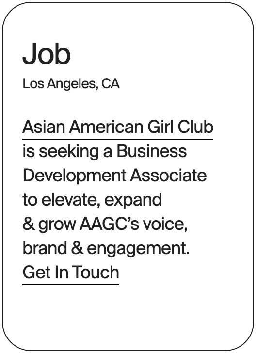 JOB Los Angeles Asian American Girl Club 14651