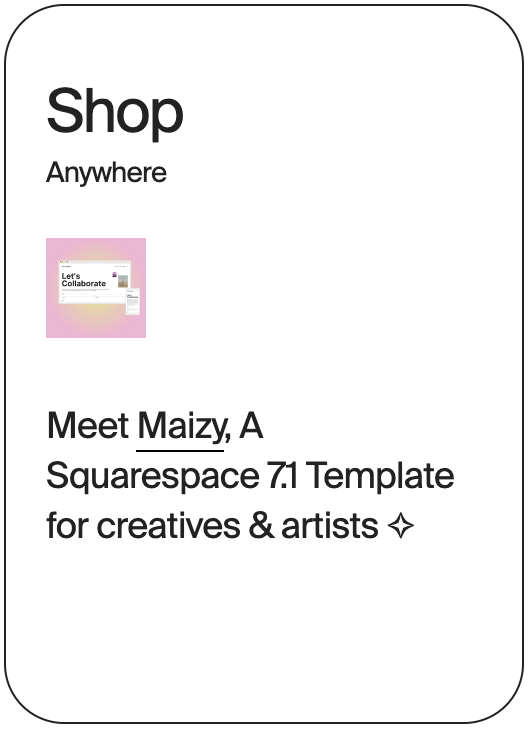SHOP Anywhere Maizy Template 14790