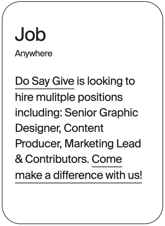 JOB Anywhere Do Say Give Jobs 15597