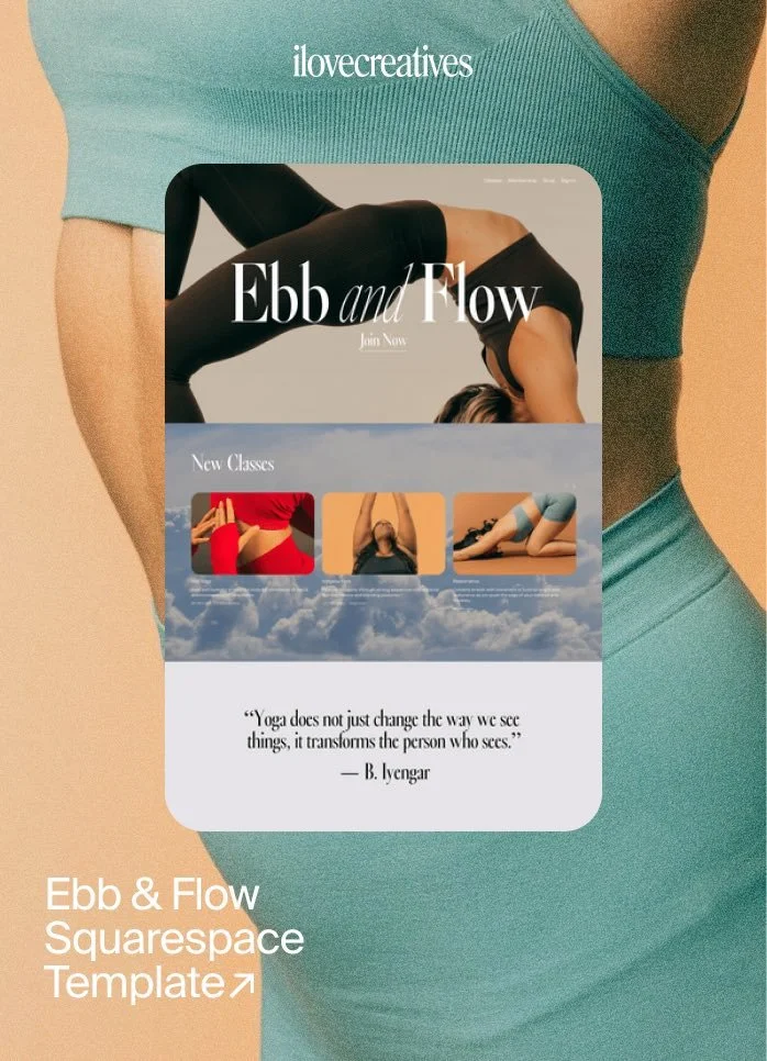 Ebb & Flow Squarespace Template
