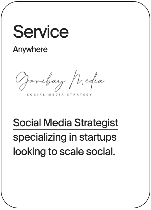 SERVICE Anywhere Garibay Media Social 15812