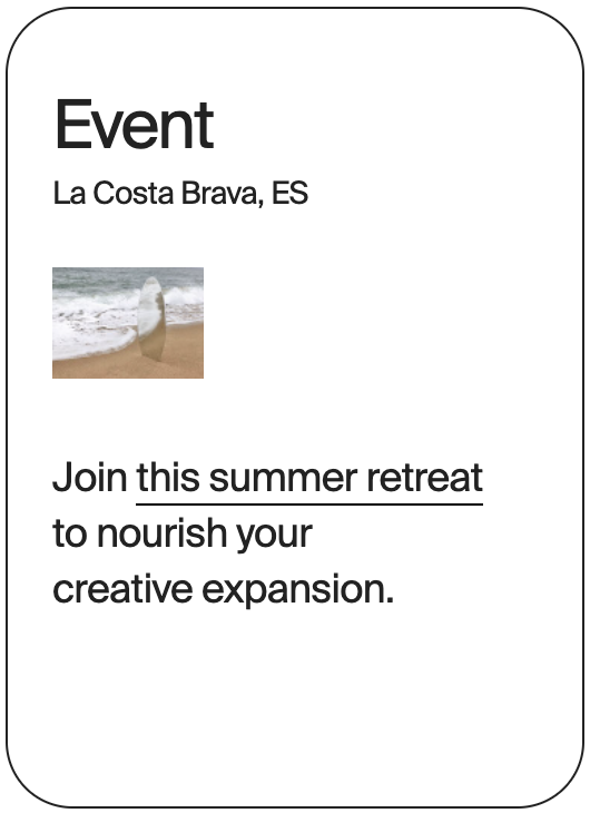 EVENT La Costa Brava Clariness Summer Retreat 16280
