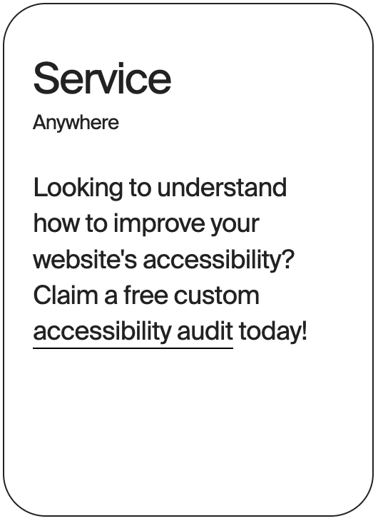SERVICE Anywhere Hello Access 18287