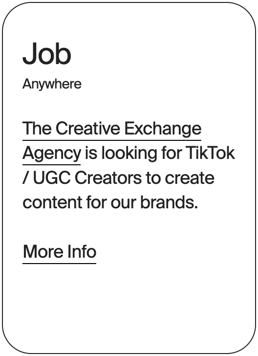 JOB Anywhere Creative Exchange TikTok Creators 19133