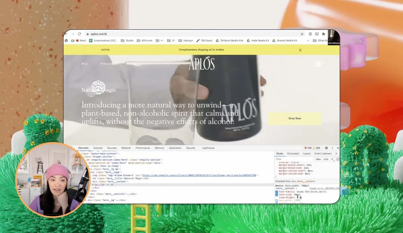 Design tips, Style tiles and using DevTools