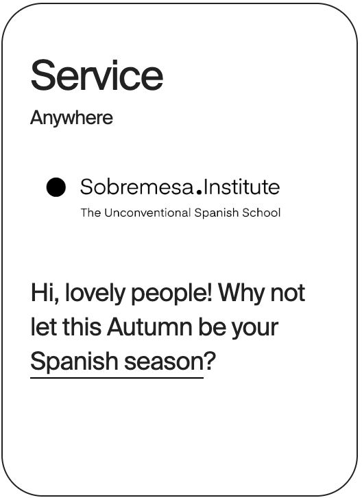 SERVICE Anywhere Sobremesa Institute 22473