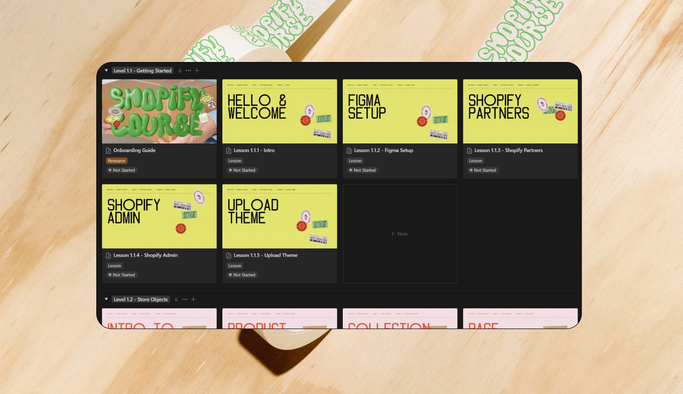 Shopify ✹Course Digital Workbook