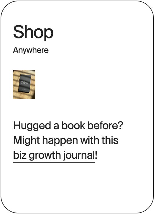 SHOP Anywhere Growth Journal 24173