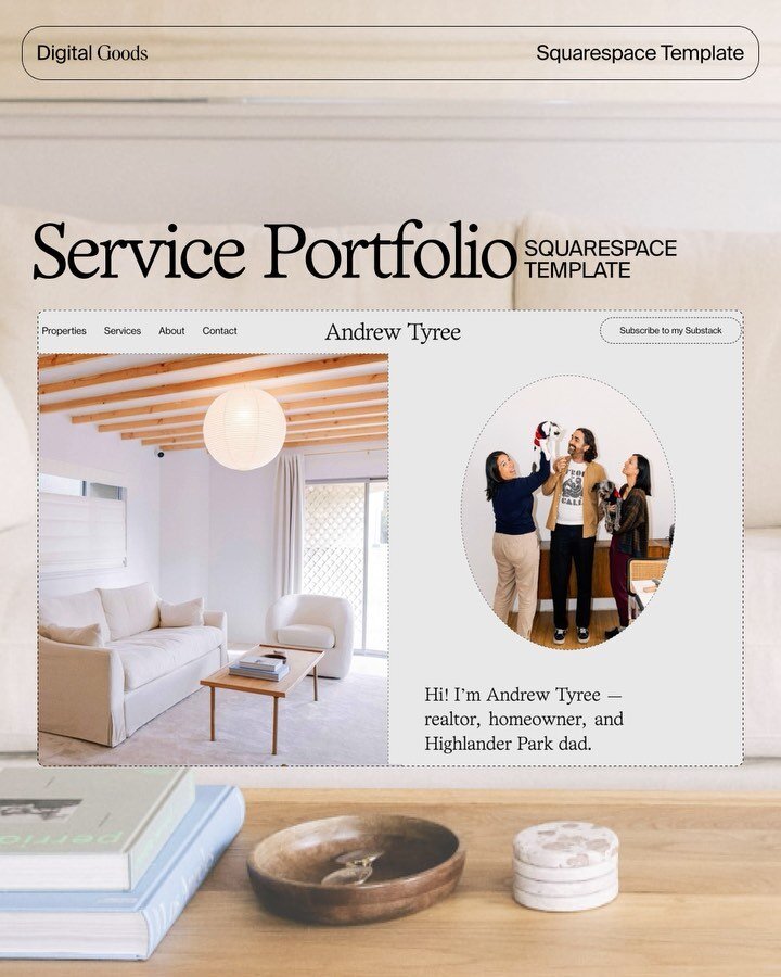 Have a service? Whether you&rsquo;re a real estate agent, consultant, make-up artist, accountant, or anyone who needs to show off their work &mdash;  your services deserve to live on a sharable platform! This website is sleek, fun, and approachable&h