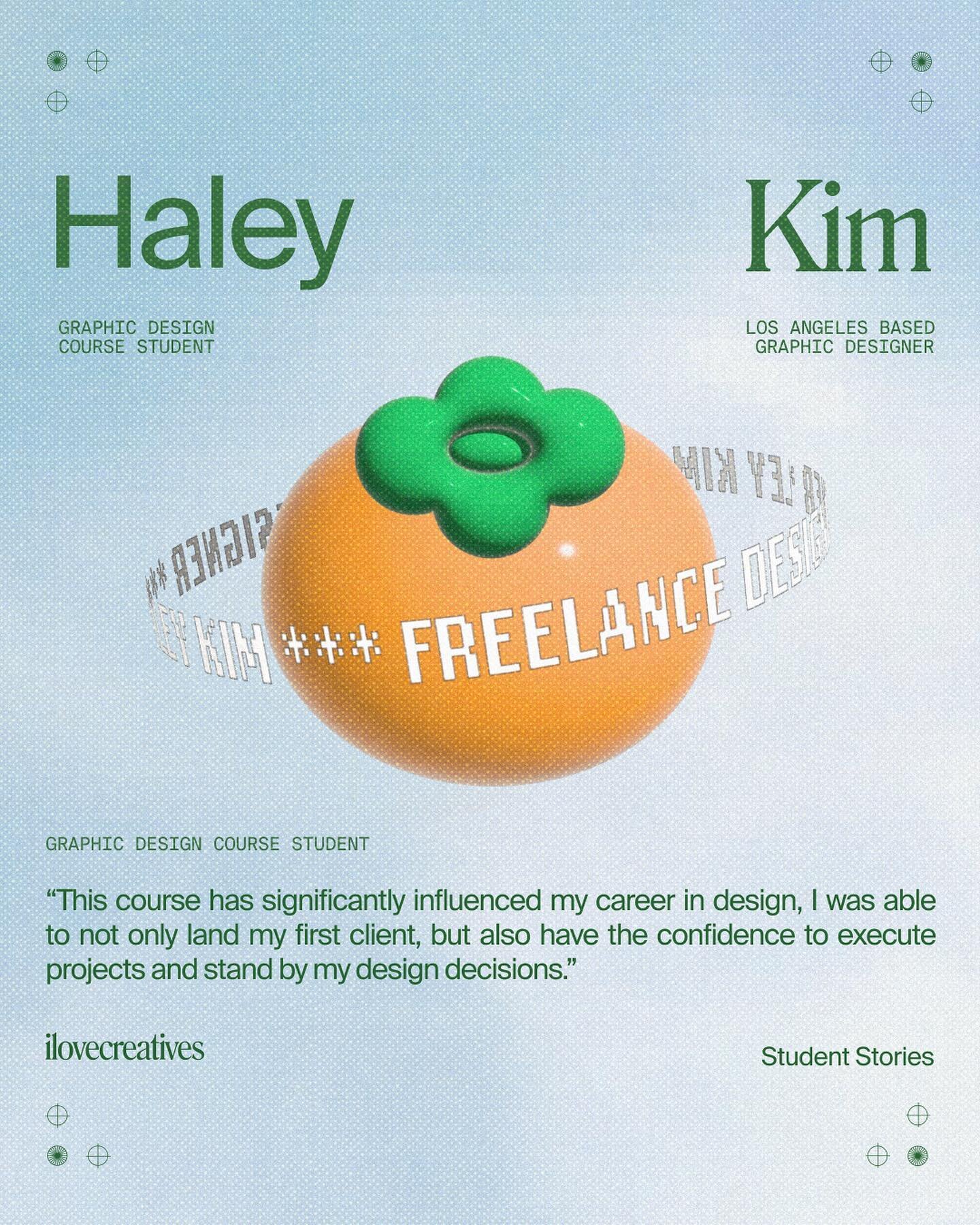 Meet Haley (@haley.km), our very own Graphic Design Course graduate who is killin&rsquo; the freelance game in LA 👏 🌴

Switching to a career in graphic design is a huge decision, and we know how overwhelming it can feel. Among many other questions,