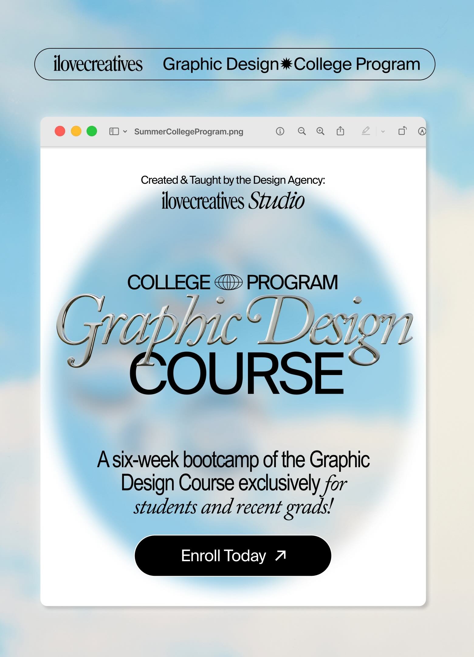 Graphic Design Course College Program 4-24-24